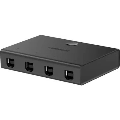 Сплиттер UGREEN 30345 (30345) USB 2.0 Sharing S Witch 2x1. Цвет: черный