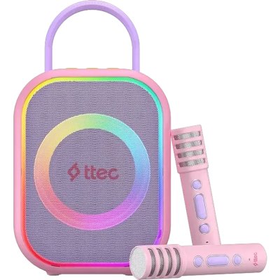 Портативный беспроводной караоке-набор для детей TTEC VocalMate Portable Wireless Kids Karaoke Set. Цвет: розовый