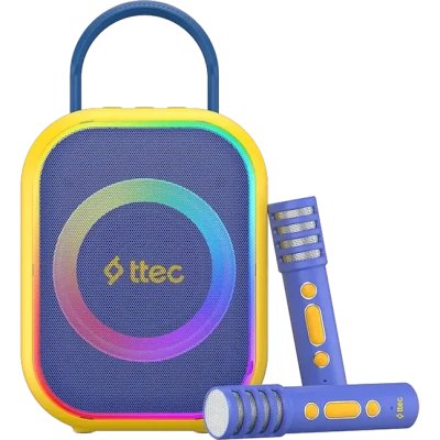 Портативный беспроводной караоке-набор для детей TTEC VocalMate Portable Wireless Kids Karaoke Set. Цвет: синий