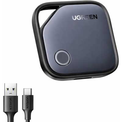 Трекер для поиска вещей UGREEN CM919 (75119) AirTag Smart Tracker for AOS Finder 2 (1шт). Цвет: черно-серый