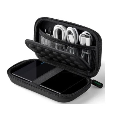Органайзер UGREEN LP128 (50274) Hard Disk & Accessory Multi-functional Storage Bag для кабелей, наушников и жестких дисков. Размер: бульшой (L). Цвет: черный