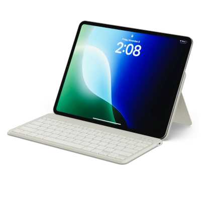 Клавиатура беспроводная с подставкой Satechi OntheGo Bluetooth Keyboard With Stand. Цвет: песочный