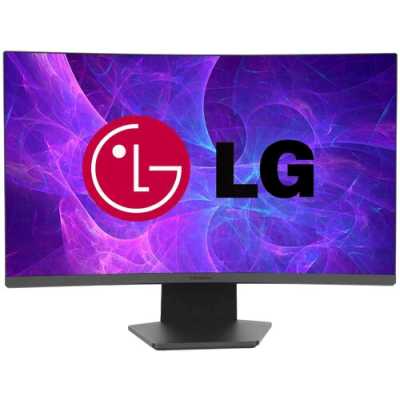 Монитор 27" LG 27GS60QC-B Black (VA, изогнутый, 2560x1440, 180Hz, 1 ms, 178°/178°, 300 cd/m, 3000:1, +2хHDMI 2.0, +DisplayPort 1.4, AC ext)
