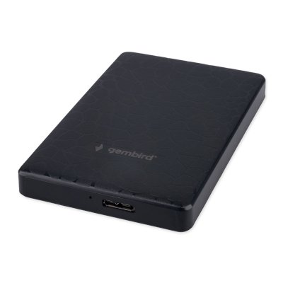 Внешний корпус 2.5" Gembird EE2-U3S-30P, черный, USB 3.0, SATA, пластик