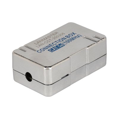 Соединитель Lanmaster LAN-CNB-STP5E (упак.:1шт) 1м серебристый
