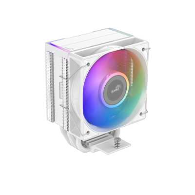 Кулер для процессора SAMA CPU Cooler SAMA X40L WH (220W, 4-pin PWM, 133.5mm, 4x6mm, ARGB, 1x100mm, 56.6CFM, 31.2dBA, 2600RPM, S: 1851/1700/1200/115X, AM5/AM4, white)