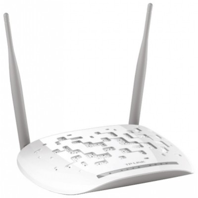 TP-Link TD-W8961N Wi-Fi роутер N300 с модемом ADSL2+, до 300 Мбит/с на 2,4 ГГц, ADSL 24/3,3 Мбит/с, LAN 1x100 Мбит/с, порт RJ11, 2 антенны