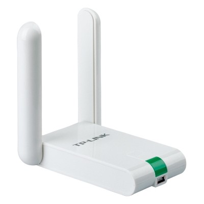 TP-Link TL-WN822N Wi-Fi USB-адаптер высокого усиления N300, до 300 Мбит/с на 2,4 ГГц, 2 внешние антенны с высоким коэффициентом усиления, Mini USB 2.0, удлинительный кабель