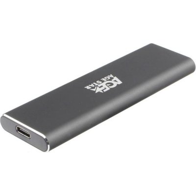 Внешний корпус SSD AgeStar 31UBNV1C NVMe USB3.1 алюминий серый M2 2280 M-key