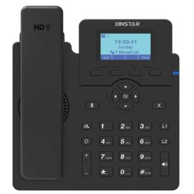Телефон IP Dinstar C60UP черный