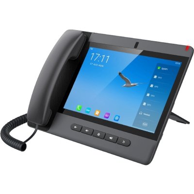 Fanvil Android 9.0 Built-in Adjustable 8MP Camera with a Privacy Cover10-party Audio Conference,3-party Video ConferencPTM handsetDual Gigabit ports, PoE IntegratedHD Voice20 SIP Lines