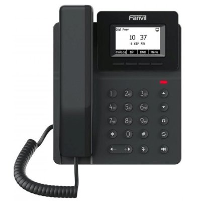 Телефон IP Fanvil V50G (Замена X301G) 2 SIP-акк., 2,3", 132x64 Ч/Б экран, POE, БП в комп., 2x1 Gbps