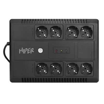 Источник бесперебойного питания (ИБП) HIPER INLine LM-850: Линейно-интерактивный 850VA/480W Розетки: 8 CEE АКБ: Свинцово-кислотная, 12В / 9 Ач Дисплей: Нет USB комм.: Нет USB зарядка: Нет