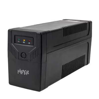 Источник бесперебойного питания (ИБП) HIPER INLine LN-650F: Линейно-интерактивный 650VA/365W Розетки: 4 IEС АКБ: Свинцово-кислотная, 12В / 7 Ач Дисплей: Нет USB комм.: Нет USB зарядка: Нет