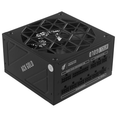 Блок питания 1STPLAYER ACK GOLD 750 Вт [80+ Gold, ATX 12V 3.1, APFC, FM, 140 x 140 мм fan, 2 x 4+4 pin CPU, 16 pin (12V-2x6), 2 x 6+2 pin PCI-E, 2 SAT