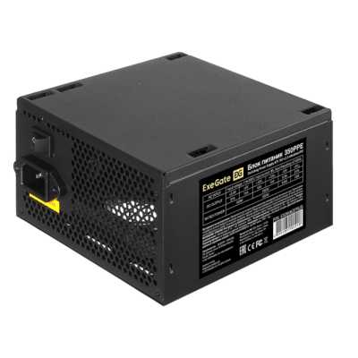 Блок питания ATX EXEGATE 350PPE 350W, APFC, 120mm + кабель 220V в комплекте