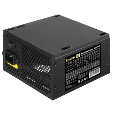 Блок питания Exegate ATX 400W 400PPE 80+ (20+4pin) APFC 120mm fan 5xSATA