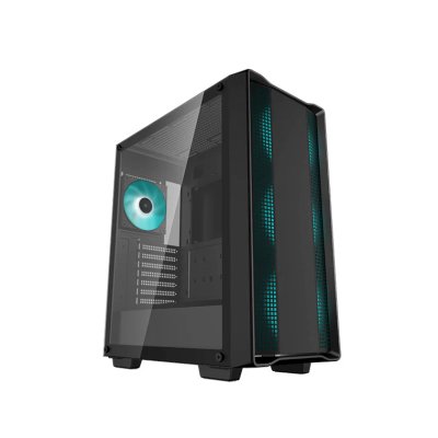Deepcool CC560 V2 без БП, боковое окно (закаленное стекло), 3x120мм LED вентилятор спереди и 1x120мм LED вентилятор сзади, черный, ATX (R-CC560-BKGAA4-G-2)