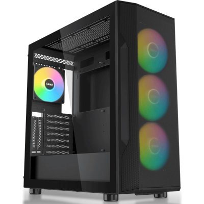 Корпус SAMA S40 черный без БП 2*USB 3.0 USB 3.1 Type-C S40-BKAPA4X1-GL
