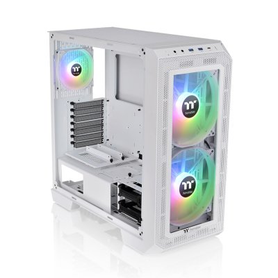 Корпус THERMALTAKE View 300 MX CA-1P6-00M6WN-00 белый без БП боковая и фронтальная паели закаленое стекло USB 3.0 2*USB 2.0 audio
