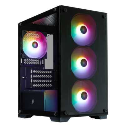 1STPLAYER FIREBASE X2-M / mATX / 4x120mm FRGB fans / X2-M-BK-4F1