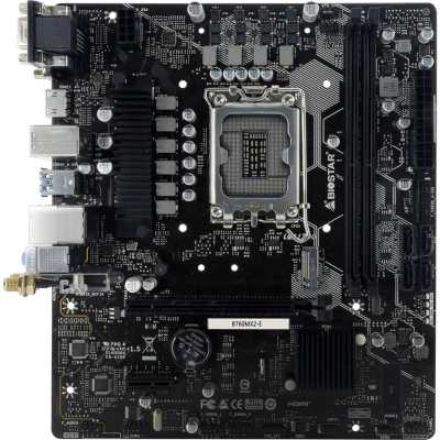 Материнская плата Biostar B760MX2-E Soc-1700 Intel B760 2xDDR5 mATX AC`97 8ch(7.1) 2.5Gg RAID+VGA+DV