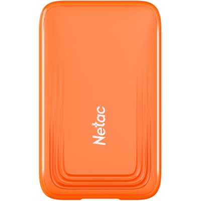 SSD External Netac 512Gb ZX20 IV <NT01ZX20Ⅳ-512G-32OR> (USB3.2 Gen2x2 Type-C, 2000/1800MBs, 92x57x9mm, 23g, plastic) Orange