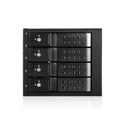 Накопитель Procase T3-304-SATA3-BK — {Hot-swap корзина 4 SATA3/SAS 6Gb (черный) hotswap trayless aluminium mobie rack module (3x5,25) 1xFAN 80x15mm}