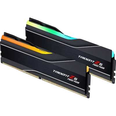 Память DIMM DDR5 64GBx2 6000MHz G.Skill TRIDENT Z5 NEO RGB CL36 [F5-6000J3644D64GX2-TZ5NR] Black