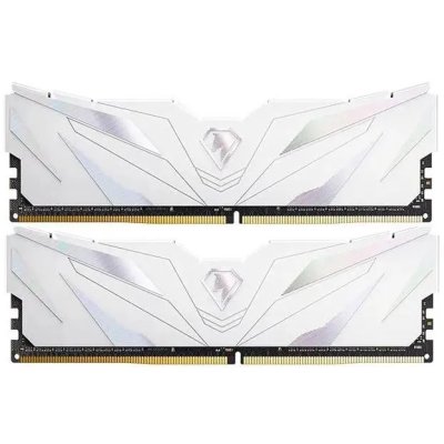 Оперативная память Netac DDR4 Shadow III White 16Gb (Kit of 2x8Gb), 3600Mhz, [NTSHD4P36DP-16W] CL18, с радиатором