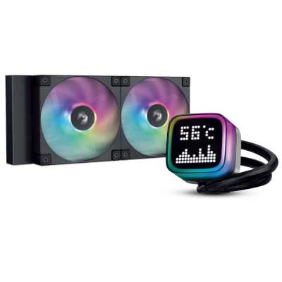 Система водяного охлаждения Deepcool LP240 ARGB Soc-AM5/AM4/1200/1700/1851 черный 4-pin 38.71dB Al L