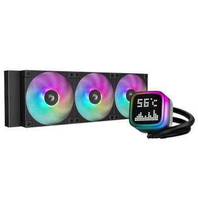 Система водяного охлаждения Deepcool LP360 ARGB Soc-AM5/AM4/1200/1700/1851 черный 4-pin 38.71dB Al L