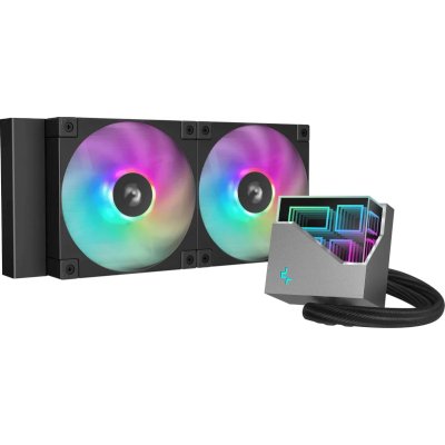 Система водяного охлаждения Deepcool LT240 ARGB Soc-AM5/AM4/1200/1700/1851 черный 4-pin 38.71dB Al 2