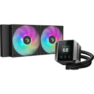 Система водяного охлаждения Deepcool Mystique 240 ARGB Soc-AM5/AM4/1200/1700/1851 черный 4-pin 36.49