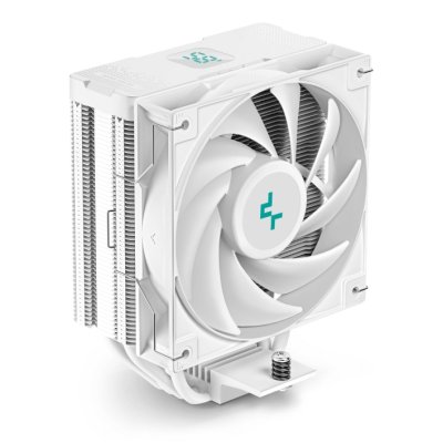 Устройство охлаждения(кулер) Deepcool AG400 Digital WH Soc-AM5/AM4/1200/1700/1851 белый 4-pin 31.6dB