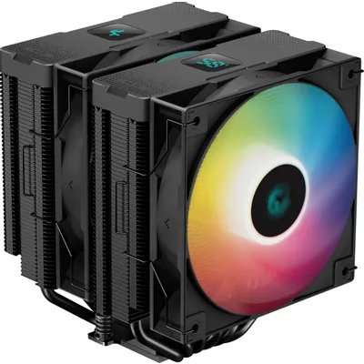 Устройство охлаждения(кулер) Deepcool AG620 Digital Bk ARGB Soc-AM5/AM4/1200/1700/1851 черный/белый