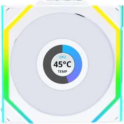 Вентилятор для корпуса Lian-Li Uni Fan SL Wireless 120 LCD Reverse ARGB 120х124.5x28 белый 4-pin 31д