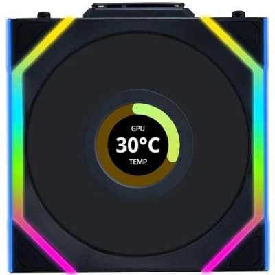 Вентилятор для корпуса Lian-Li Uni Fan SL Wireless 120 LCD Reverse ARGB 120х124.5x28 черный 4-pin 31