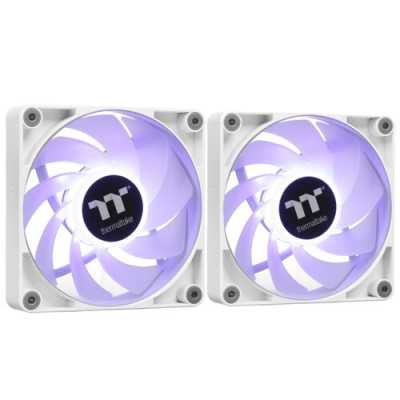 Вентилятор для корпуса Thermaltake CT120 Sync Reverse ARGB 120х120x25 белый 4-pin 31.2дБ (упак.:2шт)