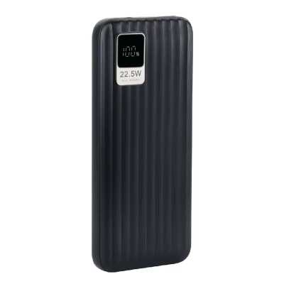 Perfeo Powerbank WATERFALL 10000 mAh/LED дисплей/PD + QC 3.0/Type-C/2 USB/Выход: 5A, max 22.5WBlack (PF_E1469)