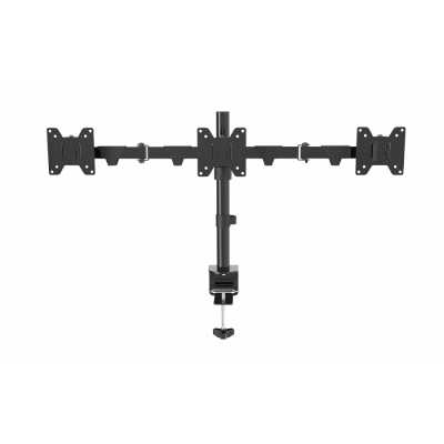 Настольное крепление Wize WDM3-26 для трех мониторов 14"-26", VESA 75x75, 100x100, черный