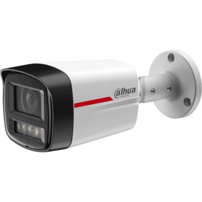 Монитор DAHUA DH-IPC-HFW2249TLP-S-LED-0280B-PRO — Уличная цилиндрическая IP-видеокамера WizColor 2Мп, 1/2.9” CMOS, объектив 2.8мм, видеоаналитика, микрофон, LED 50м, IP67, металл