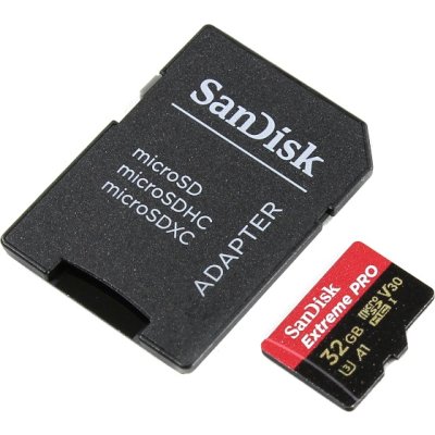Флеш карта microSDHC 32GB Sandisk SDSQXCG-032G-GN6MA Extreme Pro + adapter