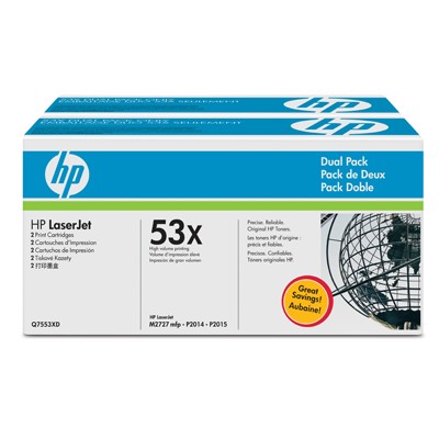 Картридж HP Q7553XD — № 53XD чёрный , двойная упаковка повышенной ёмкости