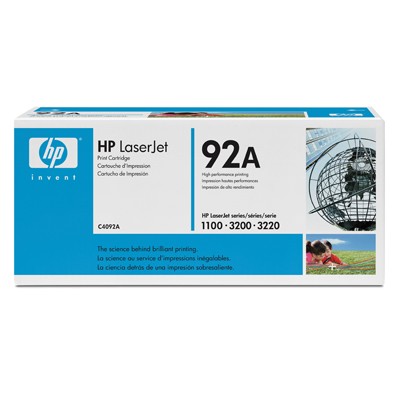 Картридж лазерный HP 92A C4092A черный (2500стр.) для HP LJ 1100/3200