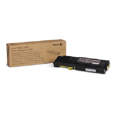 Картридж лазерный Xerox 106R02251 желтый (2000стр.) для Xerox Phaser 6600. WorkCentre 6605