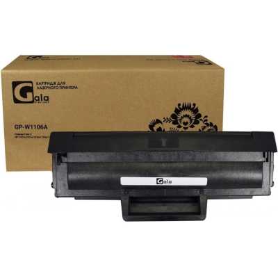 Картридж лазерный GalaPrint GP-W1106A черный (1000 стр.) для HP Laser 107a/107w/135a/135w/1