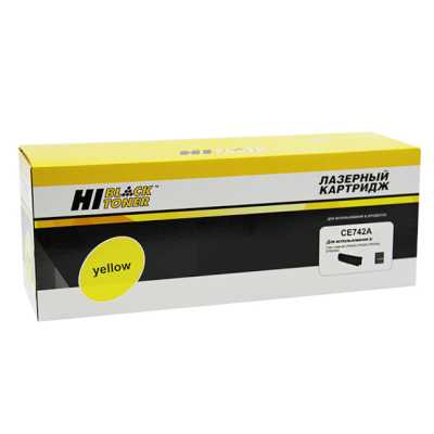 Картридж лазерный Hi-Black HB-CE742A для HP CLJ CP5220 5225 5225n 5225dn Y (73000стр.)