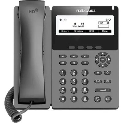 Телефон IP Flyingvoice P22P серый (упак.:1шт)