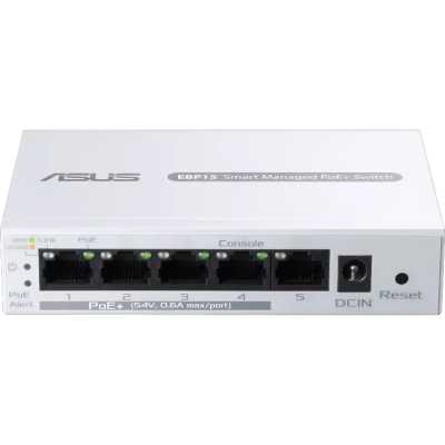 Коммутатор Asus EBP15 (L2+) 5x1Гбит/с 4PoE+ 60W управляемый